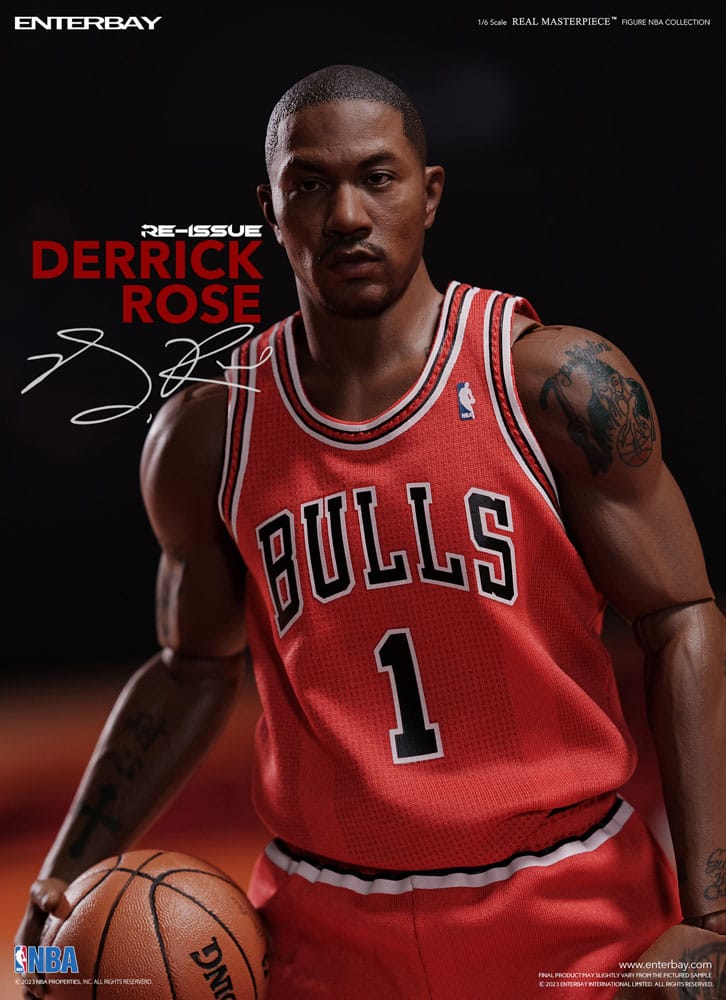NBA Collection Real Masterpiece Actionfigur 1/6 Derrick Rose Limited Retro Edition 30 cm - Versand: 5-7 Tage nach Bestellung