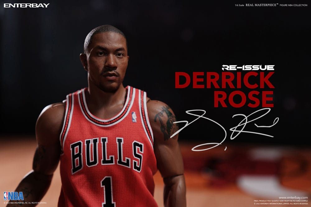 NBA Collection Real Masterpiece Actionfigur 1/6 Derrick Rose Limited Retro Edition 30 cm - Versand: 5-7 Tage nach Bestellung