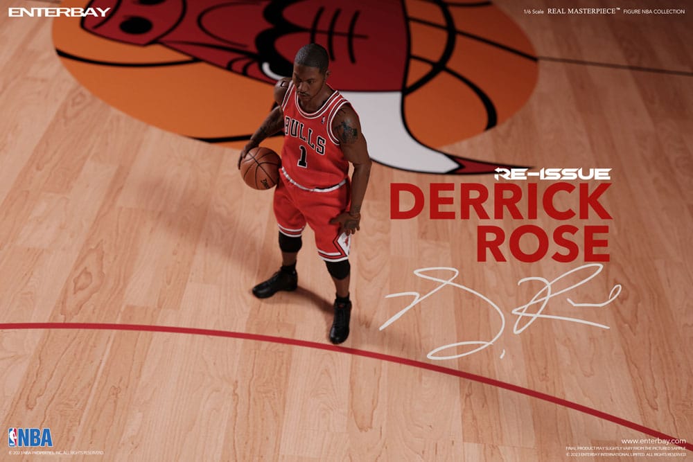 NBA Collection Real Masterpiece Actionfigur 1/6 Derrick Rose Limited Retro Edition 30 cm - Versand: 5-7 Tage nach Bestellung