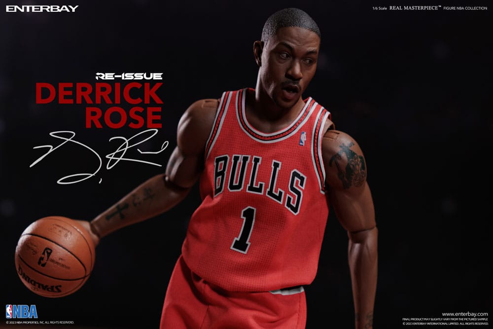 NBA Collection Real Masterpiece Actionfigur 1/6 Derrick Rose Limited Retro Edition 30 cm - Versand: 5-7 Tage nach Bestellung