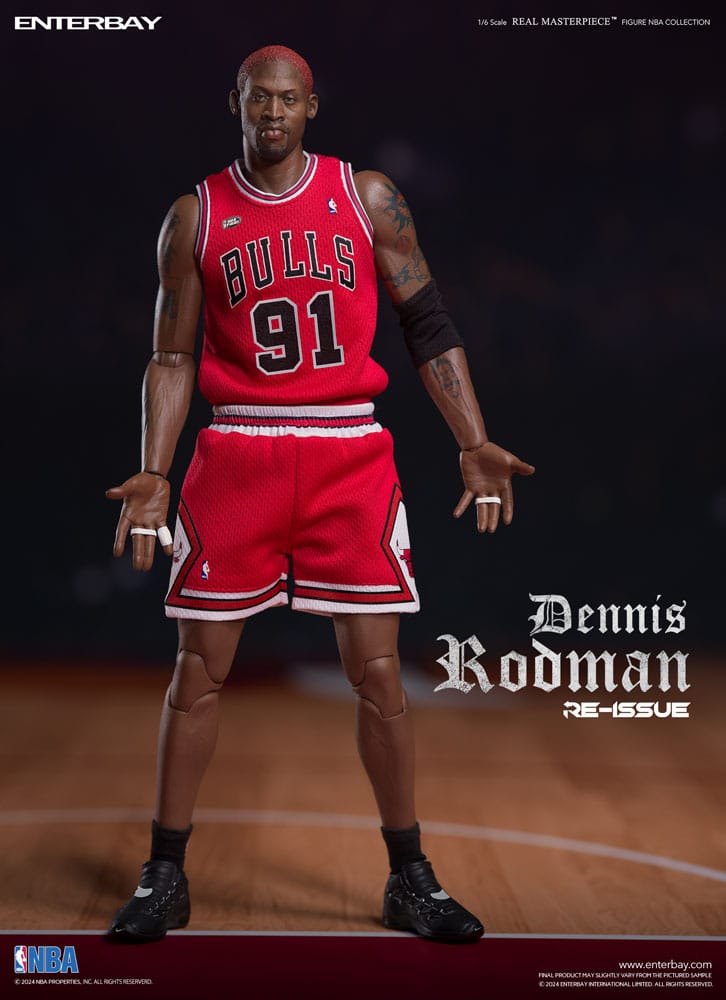 NBA Collection Real Masterpiece Actionfigur 1/6 Dennis Rodman Limited Retro Editon 33 cm - Preorder - ETA: 26.11.2025