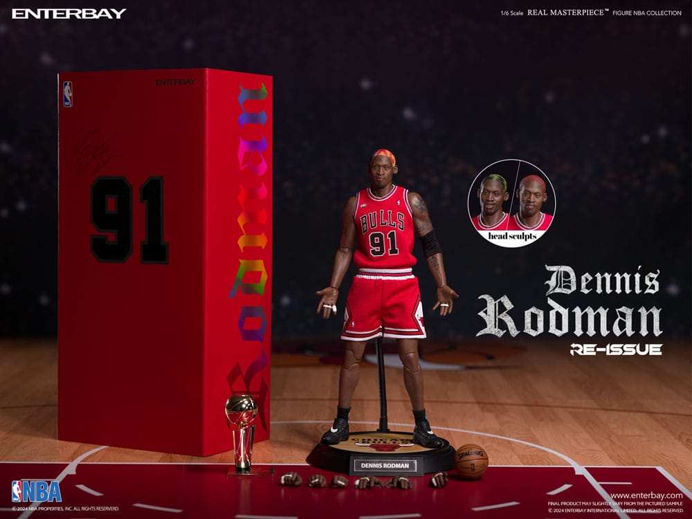 NBA Collection Real Masterpiece Actionfigur 1/6 Dennis Rodman Limited Retro Editon 33 cm - Preorder - ETA: 26.11.2025