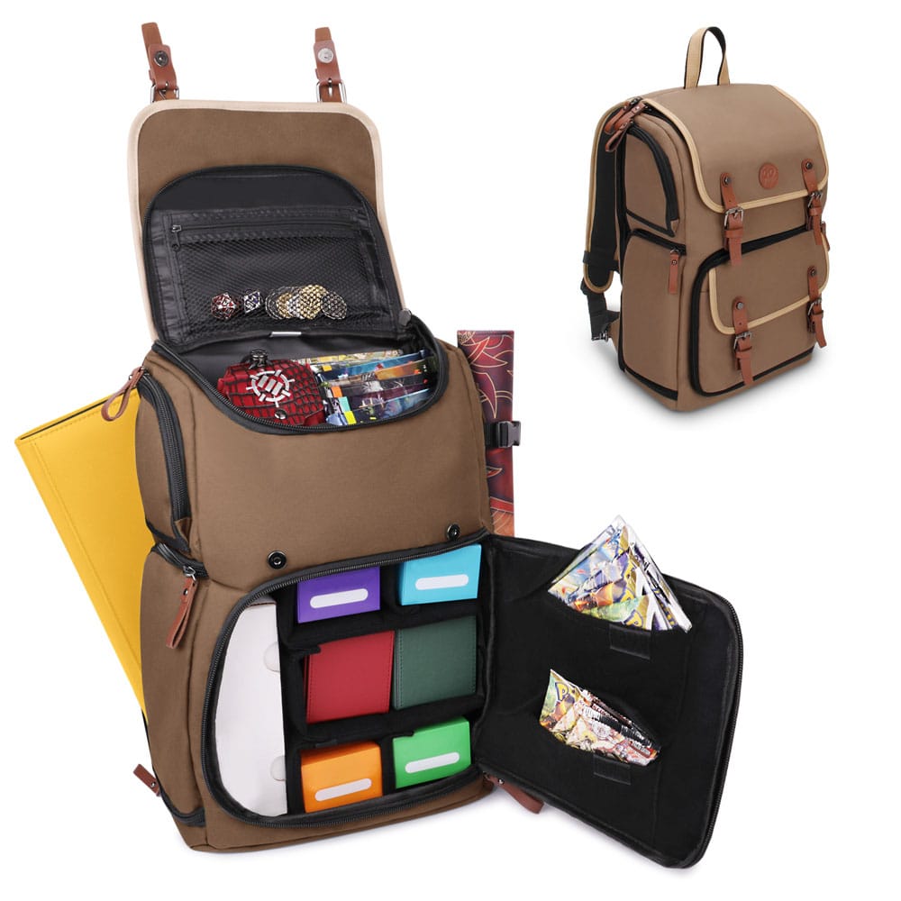 Enhance TCG Series Trading Card Backpack Designer Edition Tan Full-size - Preorder - ETA: 17.10.2025