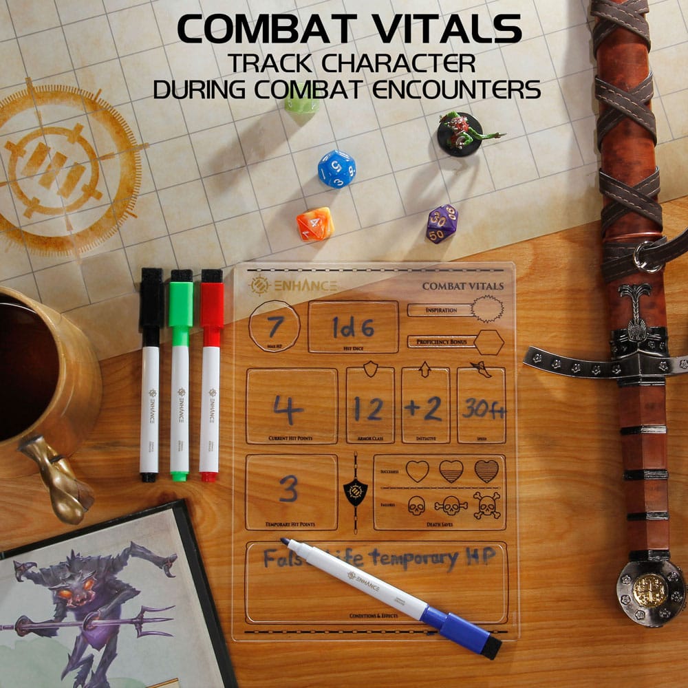 Enhance RPG Series Acryl Charakterbögen Set *Englische Version* - Preorder - ETA: 17.10.2025