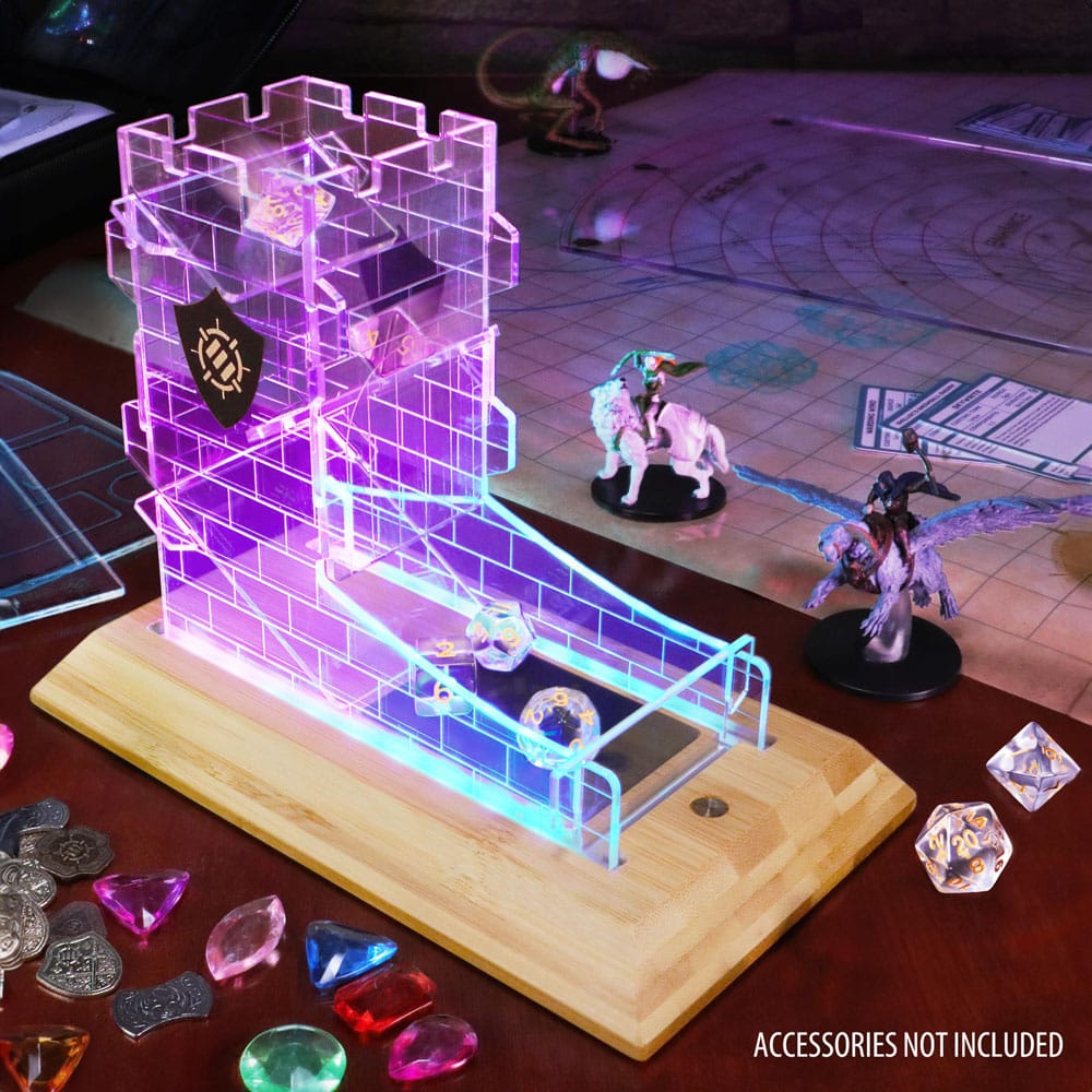 Enhance Tabletop Series LED Würfelturm mit Würfel Set Clear - Preorder - ETA: 17.10.2025