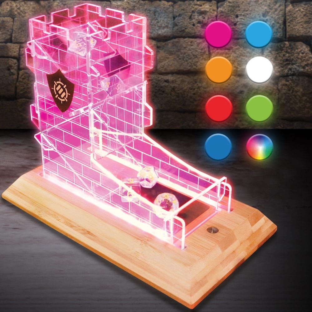 Enhance Tabletop Series LED Würfelturm mit Würfel Set Clear - Preorder - ETA: 17.10.2025