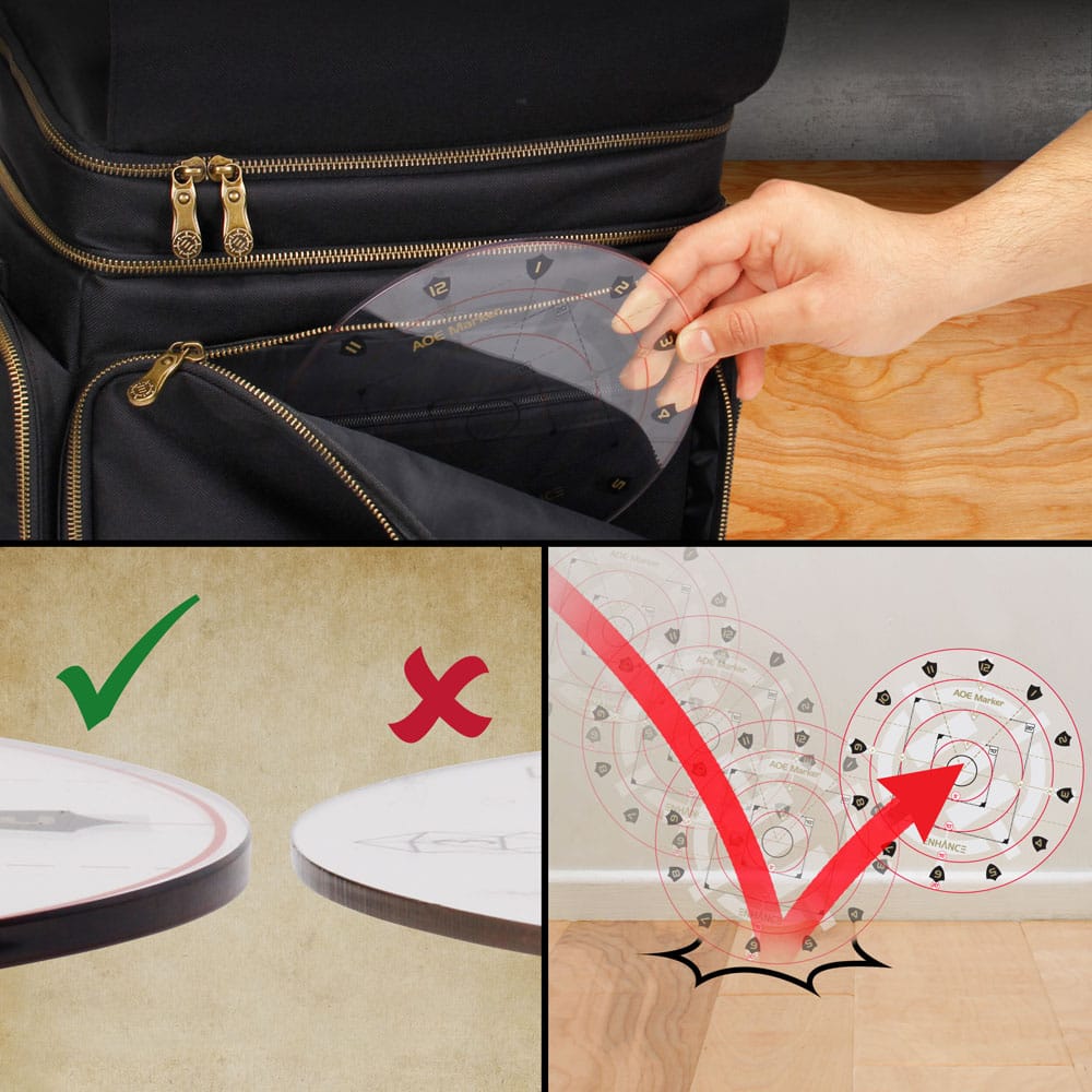 Enhance RPG Series 30ft Spell AoE Damage Template - Versand: 5-7 Tage nach Bestellung