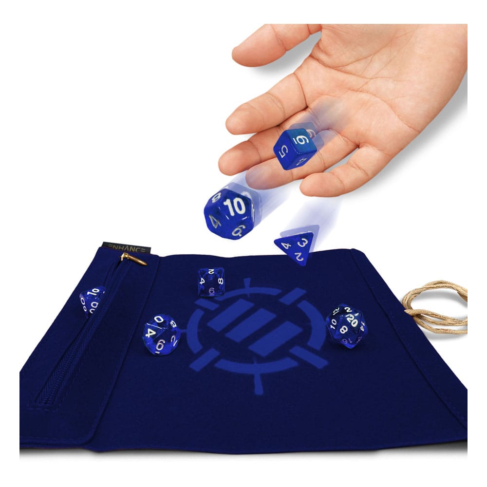 Enhance Tabletop Roll on a Scroll Würfeltasche mit Würfel Blau - Preorder - ETA: 17.10.2025