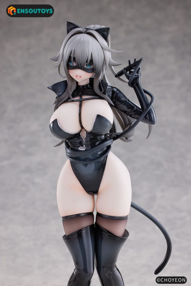 Original Character Statue 1/6 Cat Woman Happy-chan Different Color Edition 27 cm - Preorder - ETA: 25.04.2026