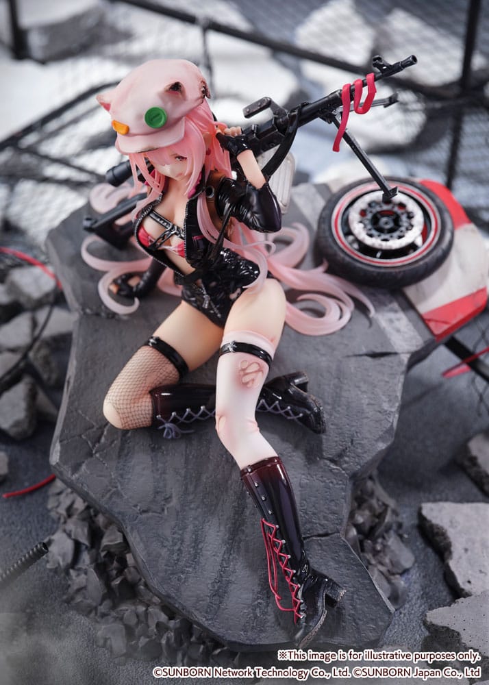 Girls' Frontline SHIBUYA SCRAMBLE FIGURE PVC Statue 1/7 UKM-2000 Gale Lightning -Wounded Ver.- 20 cm - Versand: 5-7 Tage nach Bestellung