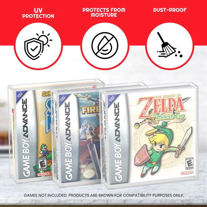 Acrylgehäuse 2er-Pack für Gameboy/Gameboy Advance Spiele - Versand: 5-7 Tage nach Bestellung