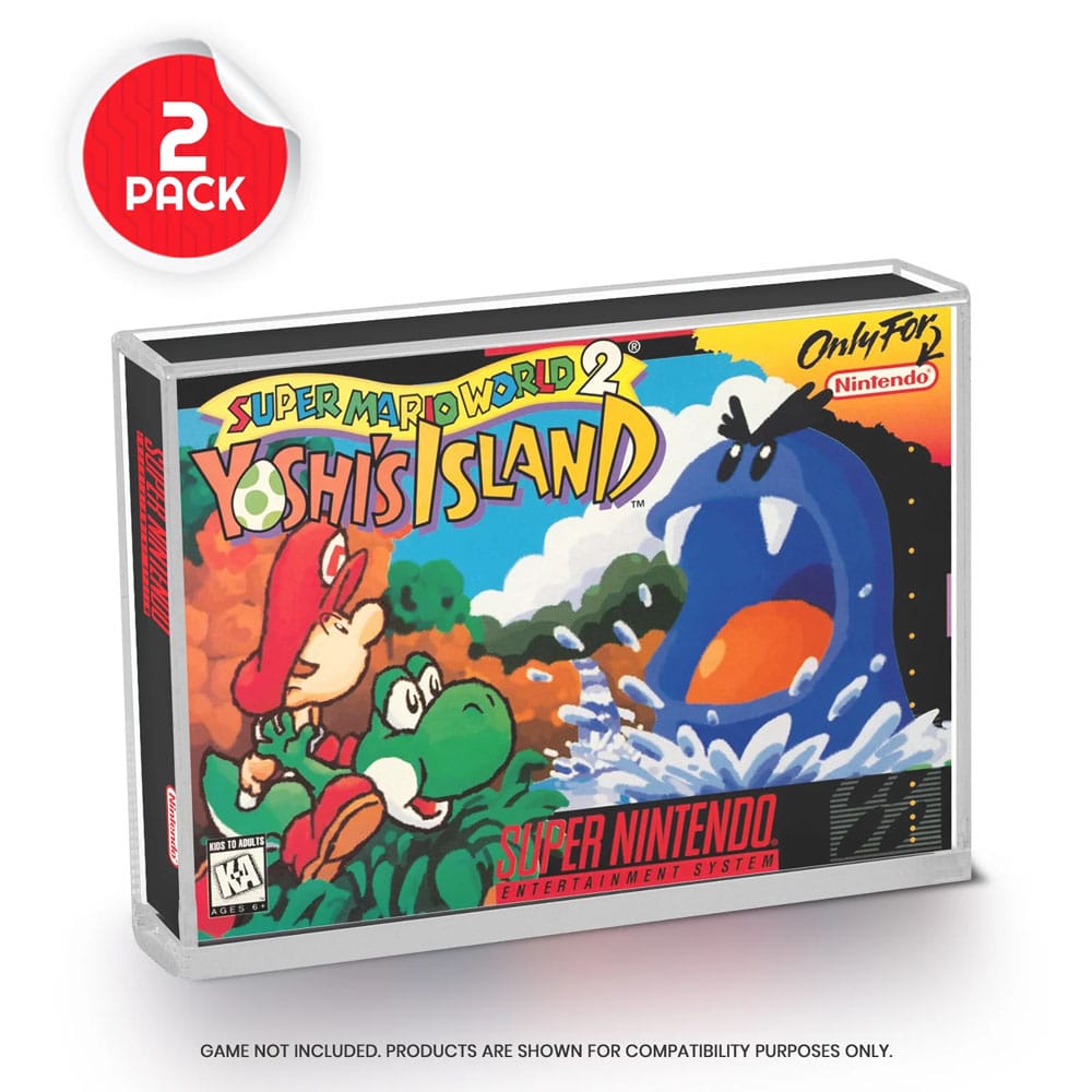 Acrylgehäuse 2er-Pack für SNES/N64 Spiele - Versand: 5-7 Tage nach Bestellung