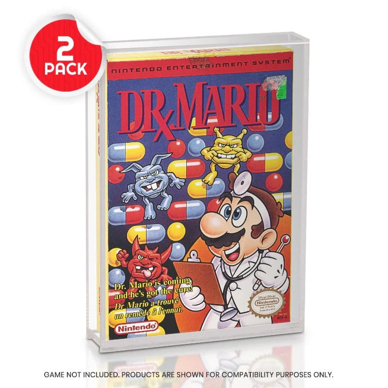 Acrylgehäuse 2er-Pack für NES Spiele - Versand: 5-7 Tage nach Bestellung