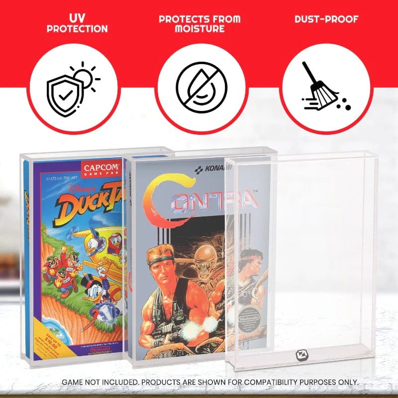 Acrylgehäuse 2er-Pack für NES Spiele - Versand: 5-7 Tage nach Bestellung