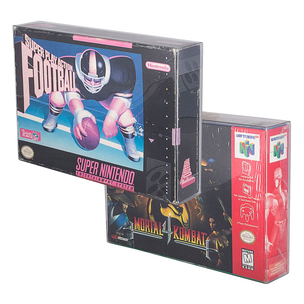 PET Gehäuse 25er-Pack für Super Nintendo/Nintendo 64/SNES/N64 Spiele - Preorder - ETA: 13.11.2025