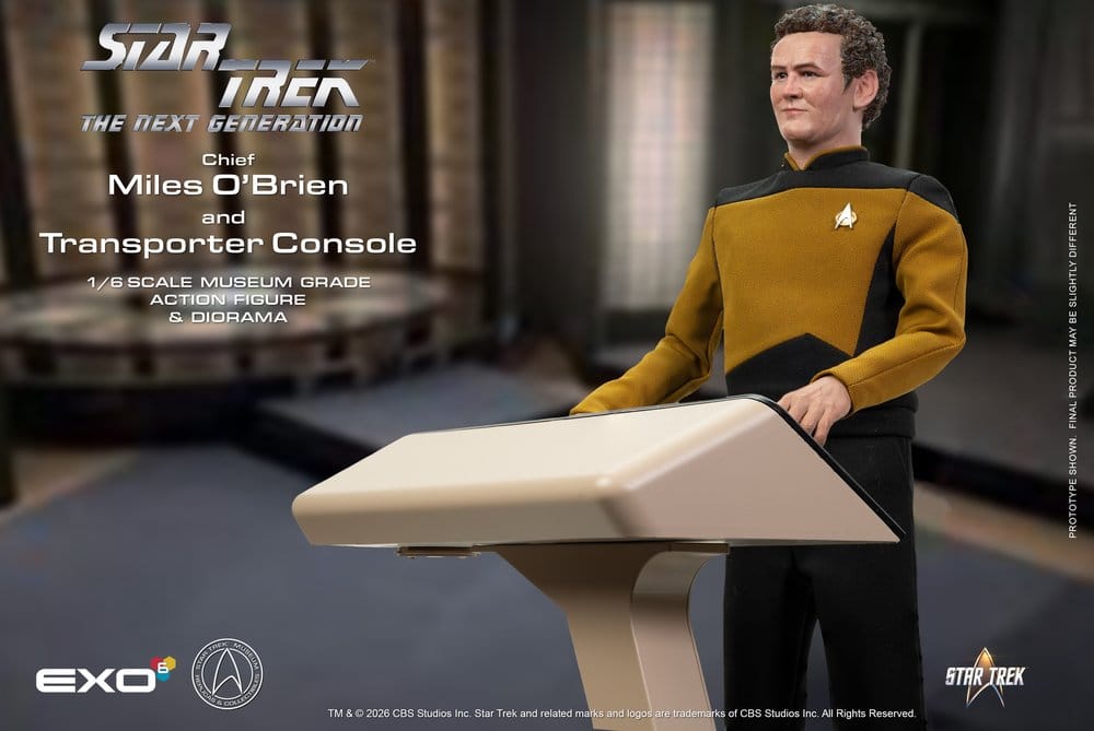 Star Trek: Das nächste Jahrhundert Actionfigur 1/6 Chief Miles O'Brien with Transporter Console 30 cm - Preorder - ETA: 28.02.2027