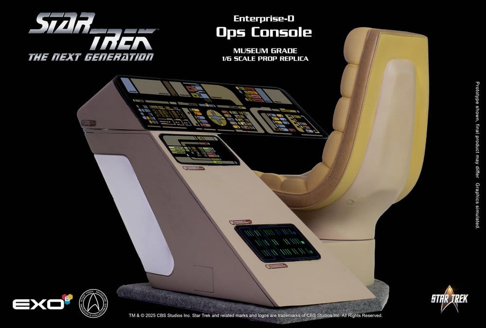 Star Trek: The Next Generation Replik 1/6 Enterprise-D Bridge OPS Console - Preorder - ETA: 28.12.2026