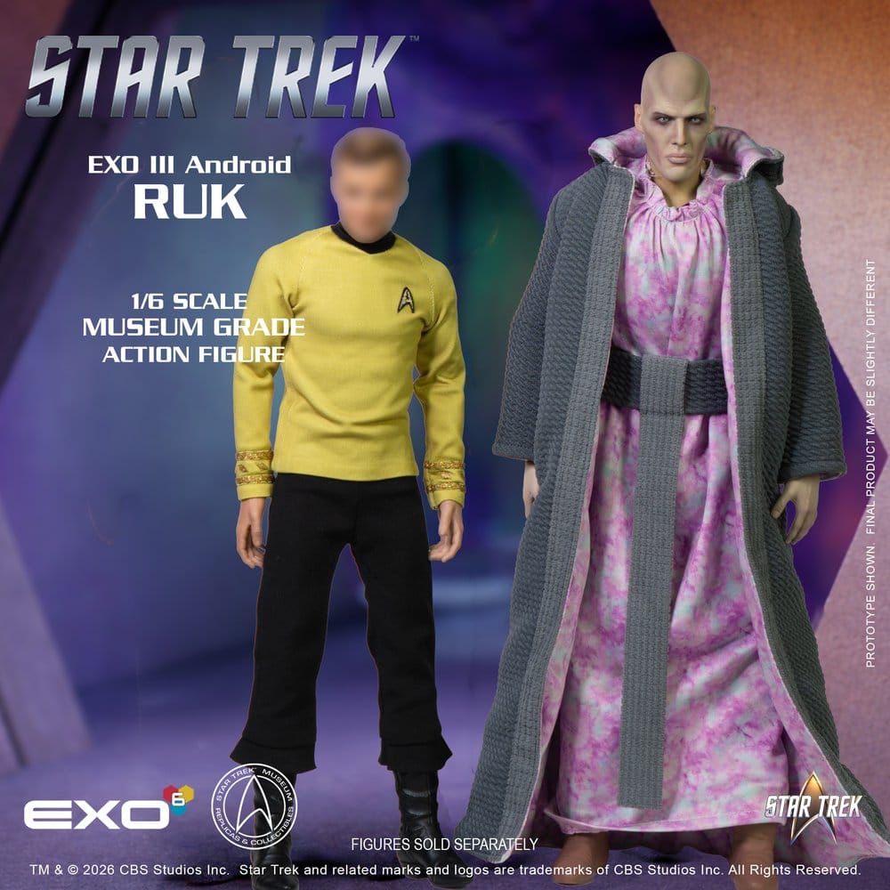 Star Trek: Raumschiff Enterprise Actionfigur 1/6 Ruk EXO III Android 33 cm - Preorder - ETA: 25.02.2027