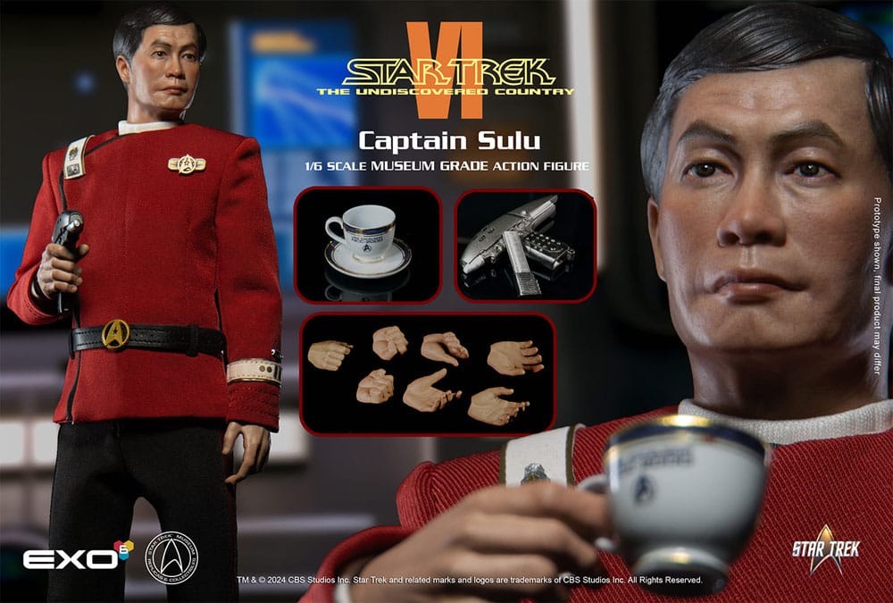 Star Trek VI: Das unentdeckte Land Actionfigur 1/6 Captain Hikaru Sulu 28 cm - Preorder - ETA: 30.10.2025