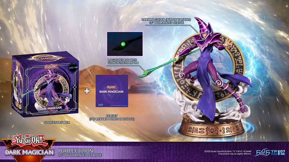 Yu-Gi-Oh! PVC Statue Dark Magician Purple Version 29 cm - Preorder - ETA: 11.09.2025