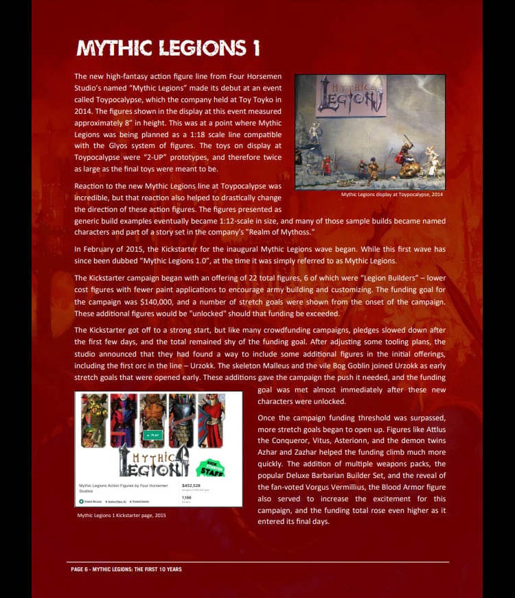 Mythic Legions: The First 10 Year Buch Hardcover *Englische Version* - Preorder - ETA: 20.01.2026