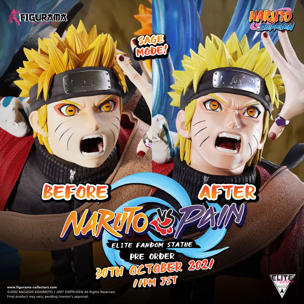 Naruto Elite Fandom Diorama 1/6 Naruto vs. Pain 69 cm - Versand: 5-7 Tage nach Bestellung