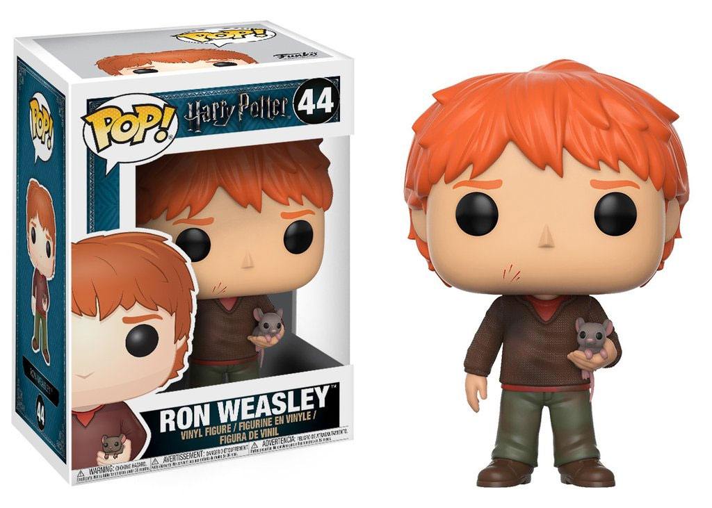 Harry Potter POP! Movies Vinyl Figur Ron Weasley with Scabbers 9 cm - Versand: 7 Tage nach Bestellung