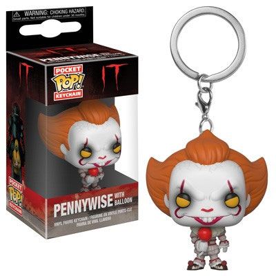 Stephen Kings Es 2017 Pocket POP! Vinyl Schlüsselanhänger Pennywise with Balloon 4 cm - Preorder - ETA: 25.02.2027