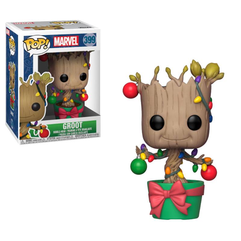 Marvel Comics POP! Marvel Holiday Vinyl Wackelkopf-Figur Groot (Lights & Ornaments) 9 cm - Preorder - ETA: 24.02.2026
