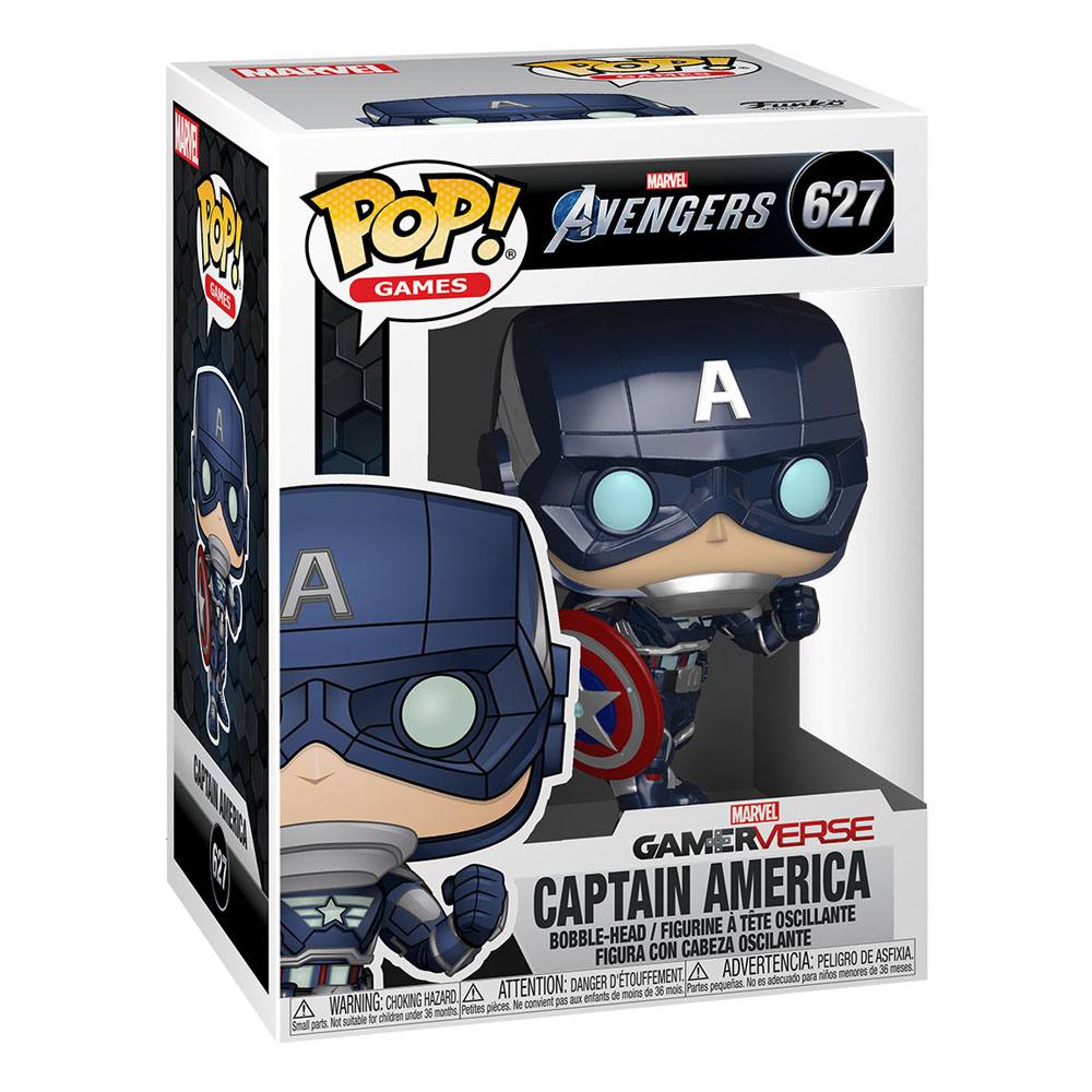 Marvel's Avengers (2020 video game) POP! Marvel Vinyl Figur Captain America 9 cm - Versand: 5-7 Tage nach Bestellung