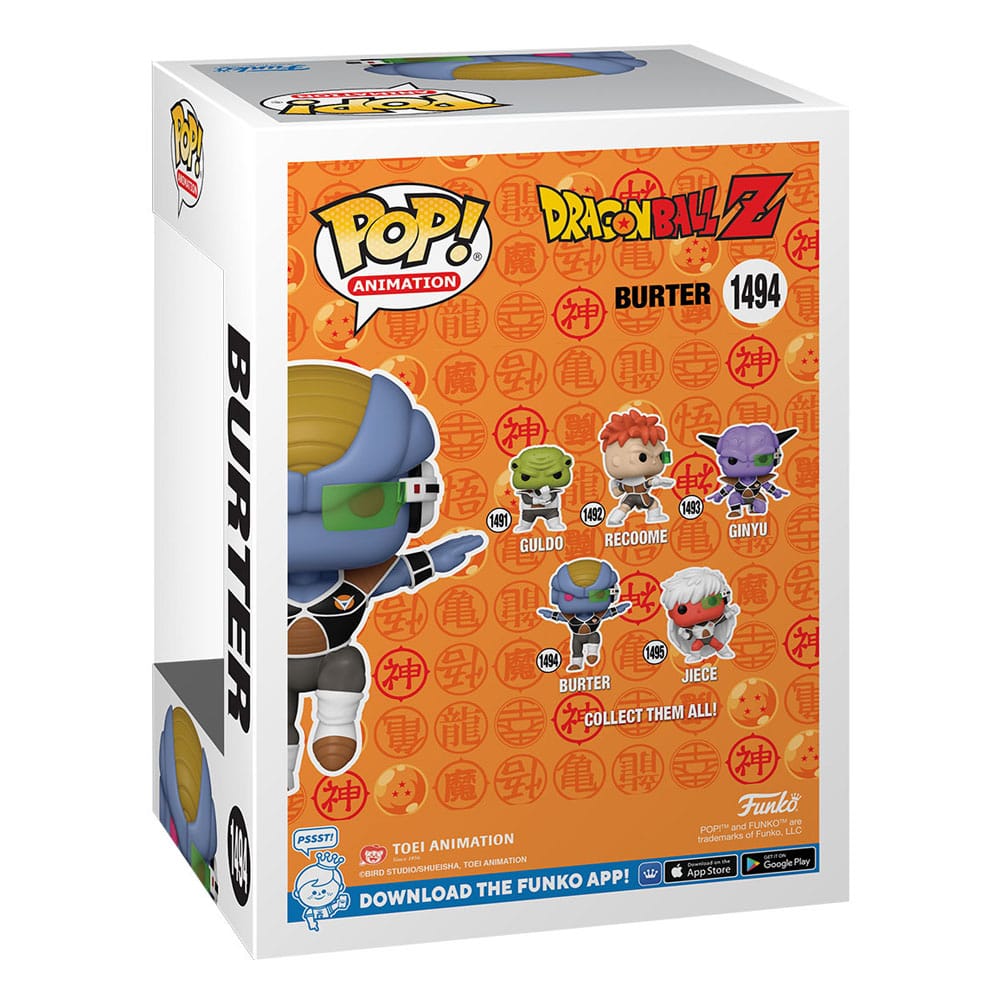 Dragon Ball Z POP! Animation Vinyl Figur Burter 9 cm - Versand: 5-7 Tage nach Bestellung