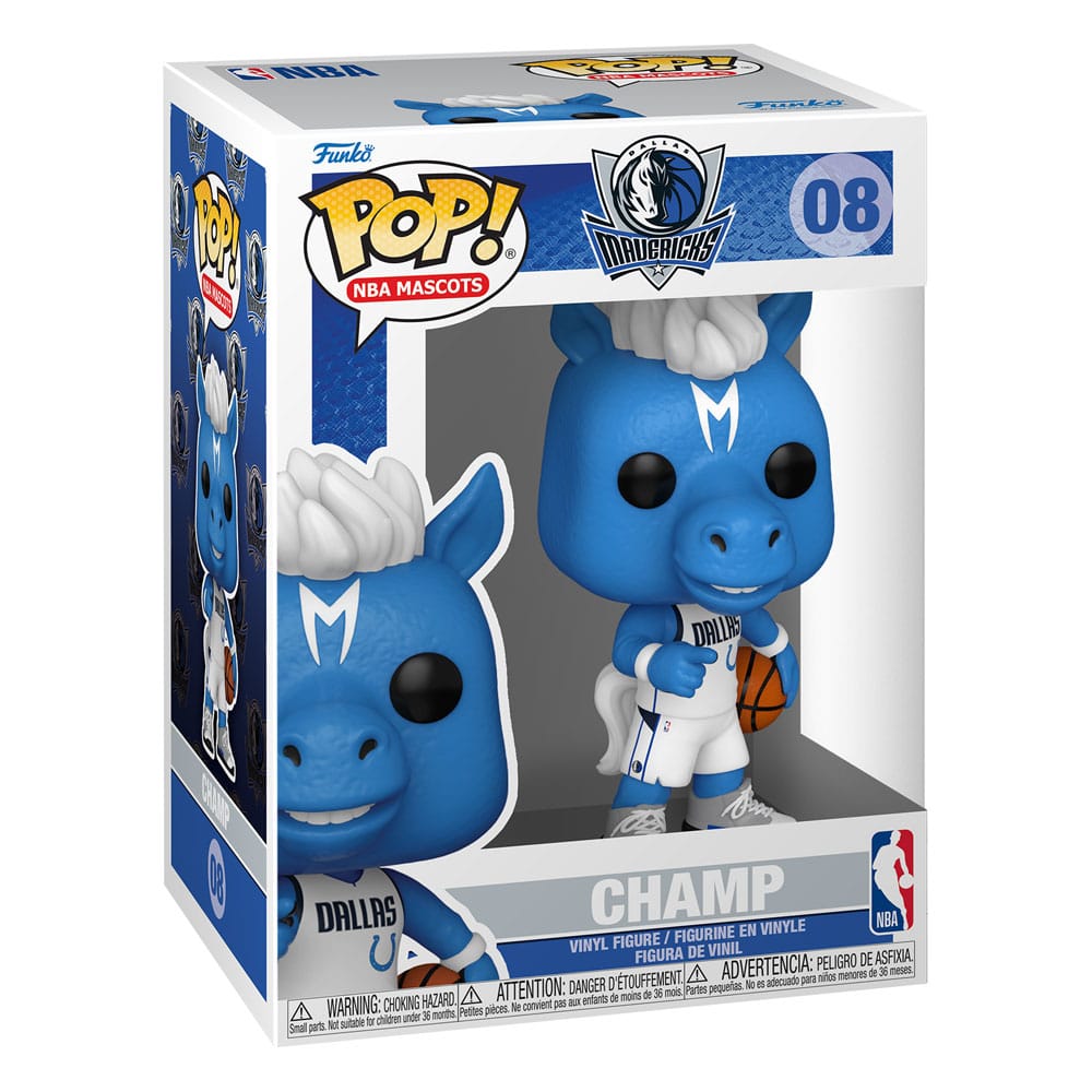 NBA Mascots POP! Sports Vinyl Figur Dallas- Champ 9 cm - Versand: 5-7 Tage nach Bestellung