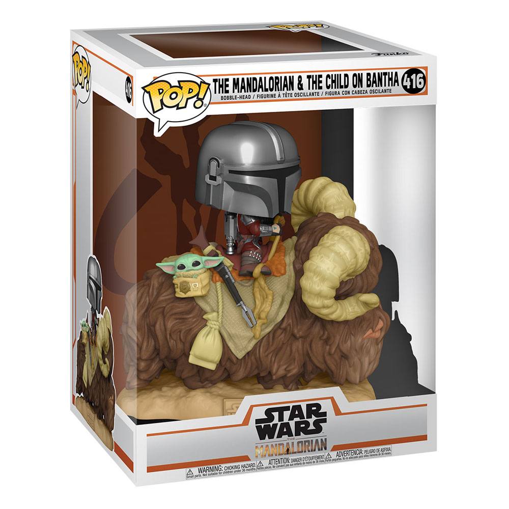 Star Wars The Mandalorian POP! Deluxe Vinyl Figur The Mandalorian on Wantha with Child in Bag 9 cm - Preorder - ETA: 29.07.2026