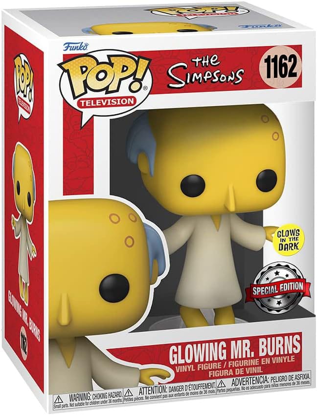 Simpsons Pop! Television Vinyl Figur Glowing Mr. Burns w/Chase 9 cm Sortiment (6) - Preorder - ETA: 27.10.2025