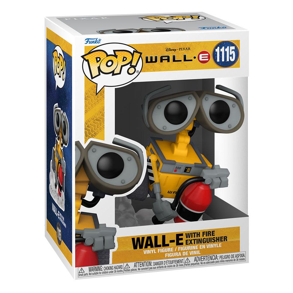Wall-E POP! Movies Vinyl Figur Wall-E w/Fire Extinguisher 9 cm - Versand: 5-7 Tage nach Bestellung