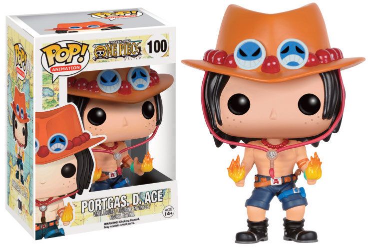 One Piece POP! Animation Vinyl Figur Portgas D. Ace 9 cm - Versand: 5-7 Tage nach Bestellung