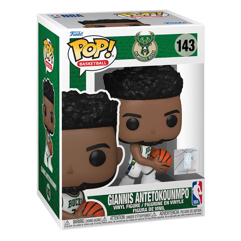 NBA Bucks POP! Basketball Vinyl Figur Giannis (City Edition 2021) 9 cm - Preorder - ETA: 24.11.2025