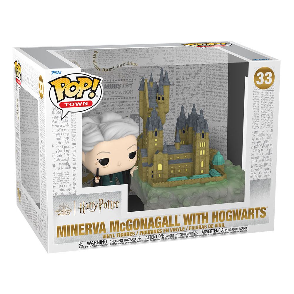 Harry Potter - Chamber of Secrets Anniversary POP! Town Vinyl Figur Minerva w/Hogwarts 9 cm - Versand: 7 Tage nach Bestellung