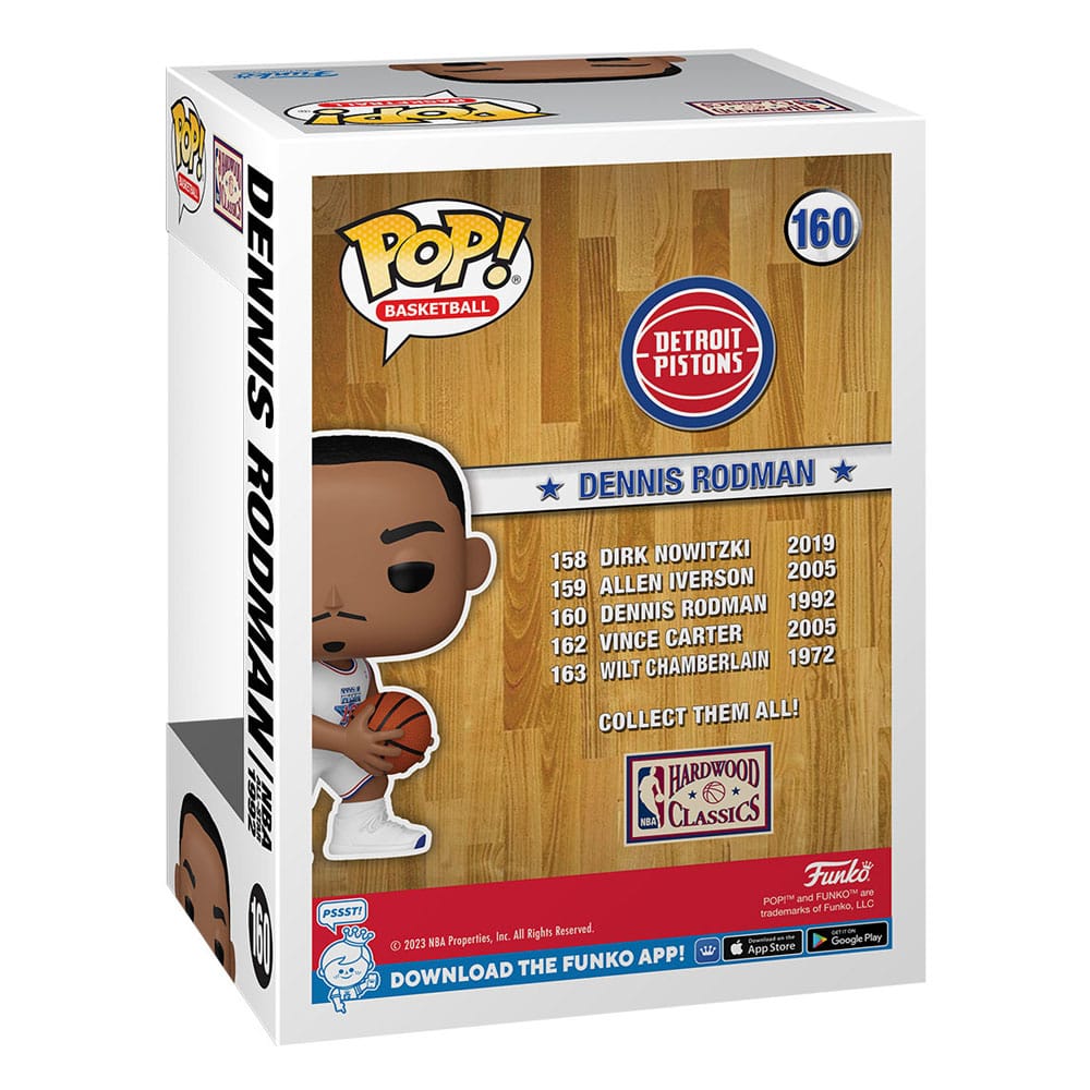 NBA Legends POP! Sports Vinyl Figur Dennis Rodman (1992) 9 cm - Versand: 5-7 Tage nach Bestellung