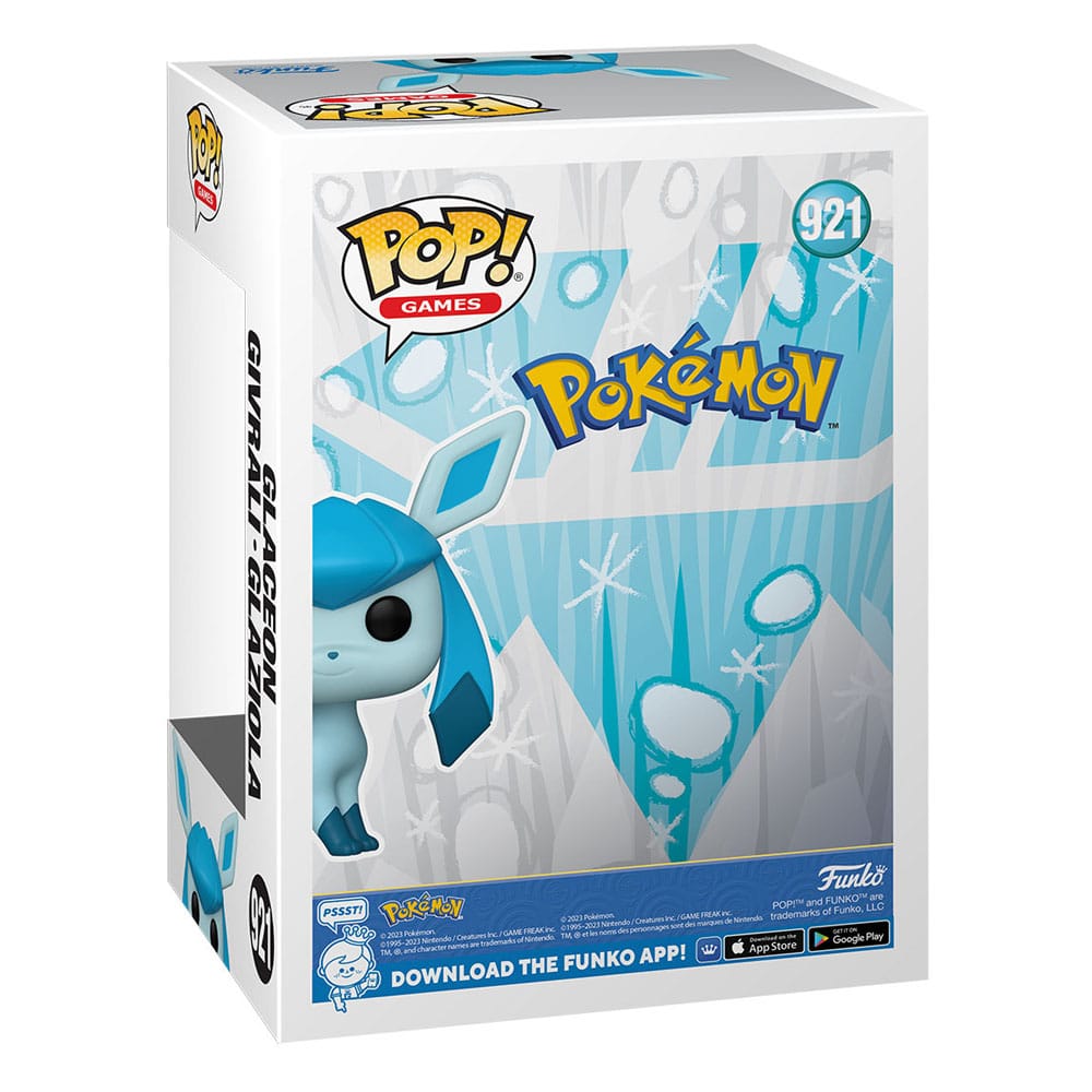 Pokemon POP! Games Vinyl Figur Glaceon (EMEA) 9 cm - Versand: 5-7 Tage nach Bestellung