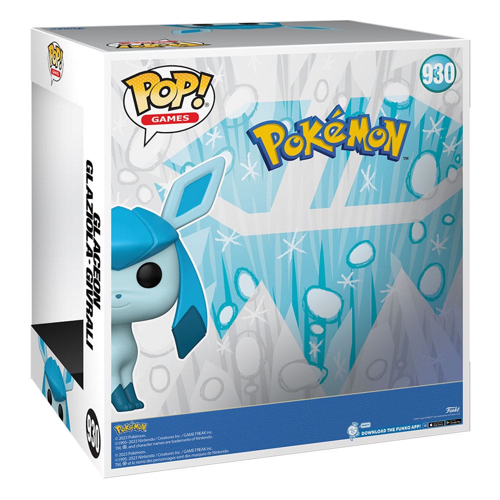 Pokémon Super Sized Jumbo POP! Vinyl Figur Glaceon (EMEA) 25 cm - Versand: 7 Tage nach Bestellung