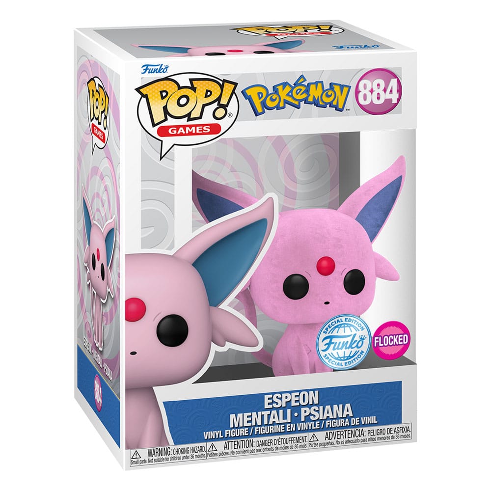 Pokémon POP! Games Vinyl Figur Flocked Espeon 9 cm - Preorder - ETA: 25.09.2026