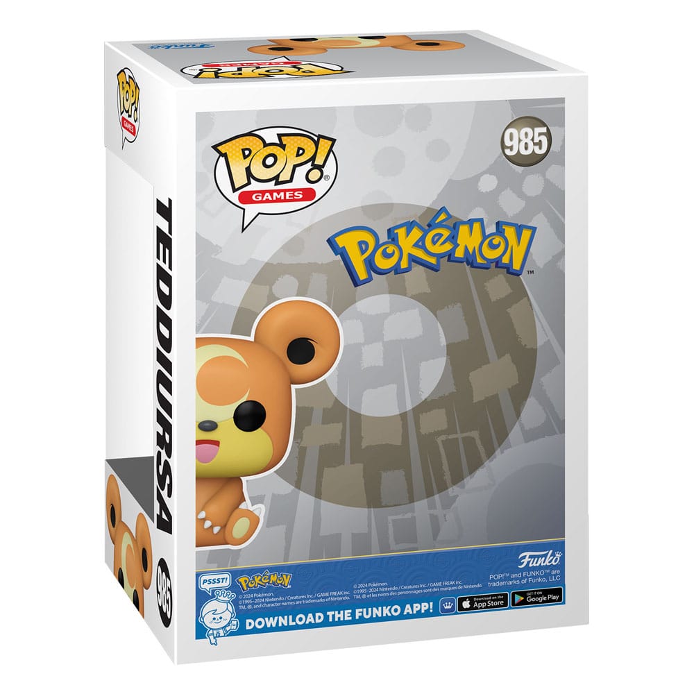 Pokemon POP! Games Vinyl Figur Teddiursa(EMEA) 9 cm - Versand: 5-7 Tage nach Bestellung