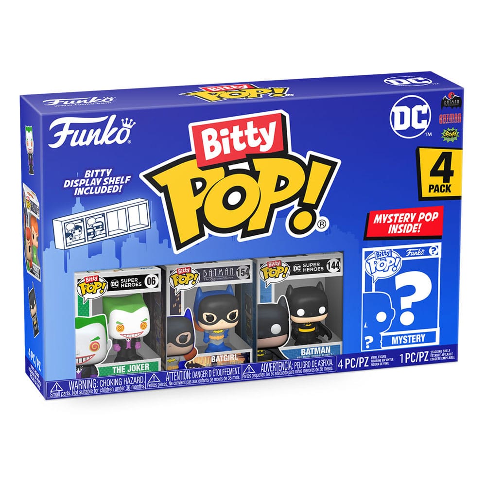 DC Bitty POP! Vinyl Figuren 4er-Pack The Joker 2,5 cm - Versand: 5-7 Tage nach Bestellung