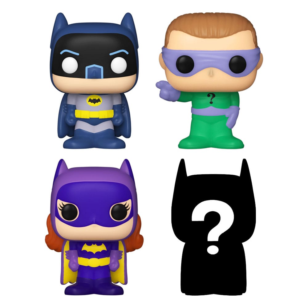 DC Bitty POP! Vinyl Figuren 4er-Pack Batman Adam West 2,5 cm - Versand: 5-7 Tage nach Bestellung