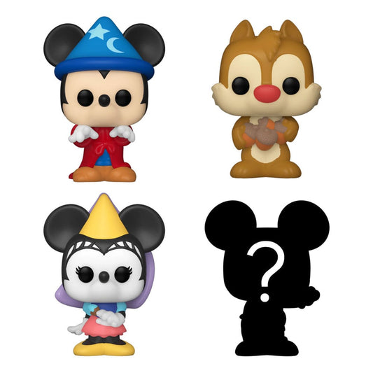 Disney Bitty POP! Vinyl Figuren 4er-Pack Sorcerer Mickey 2,5 cm - Versand: 5-7 Tage nach Bestellung