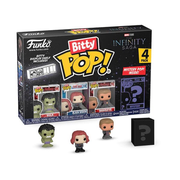 Marvel Bitty POP! Vinyl Figuren 4er-Pack Hulk 2,5 cm - Versand: 5-7 Tage nach Bestellung