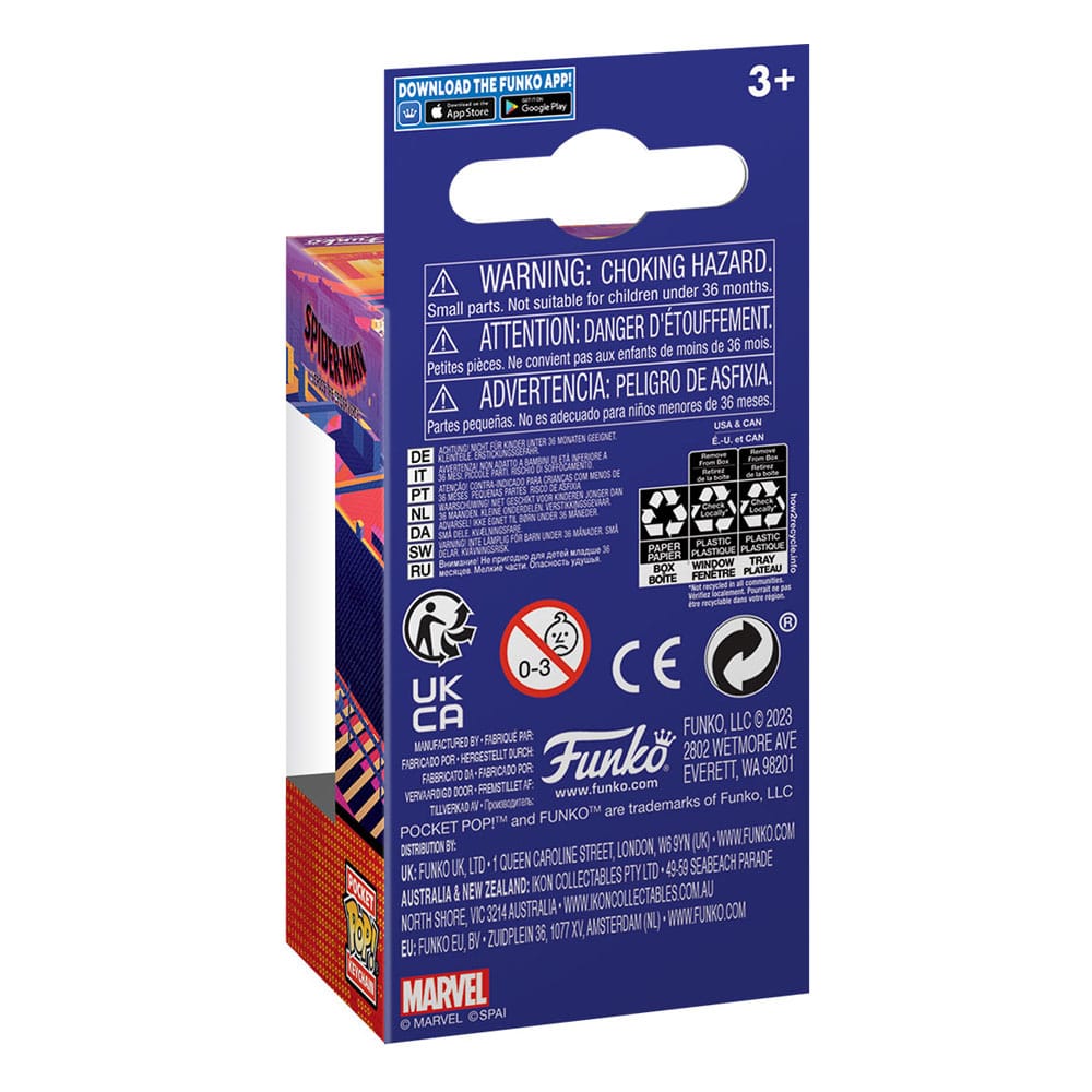 Spider-Man: Across the Spider-Verse POP! Vinyl Schlüsselanhänger 4 cm Spider-Man Display (12) - Preorder - ETA: 03.01.2026