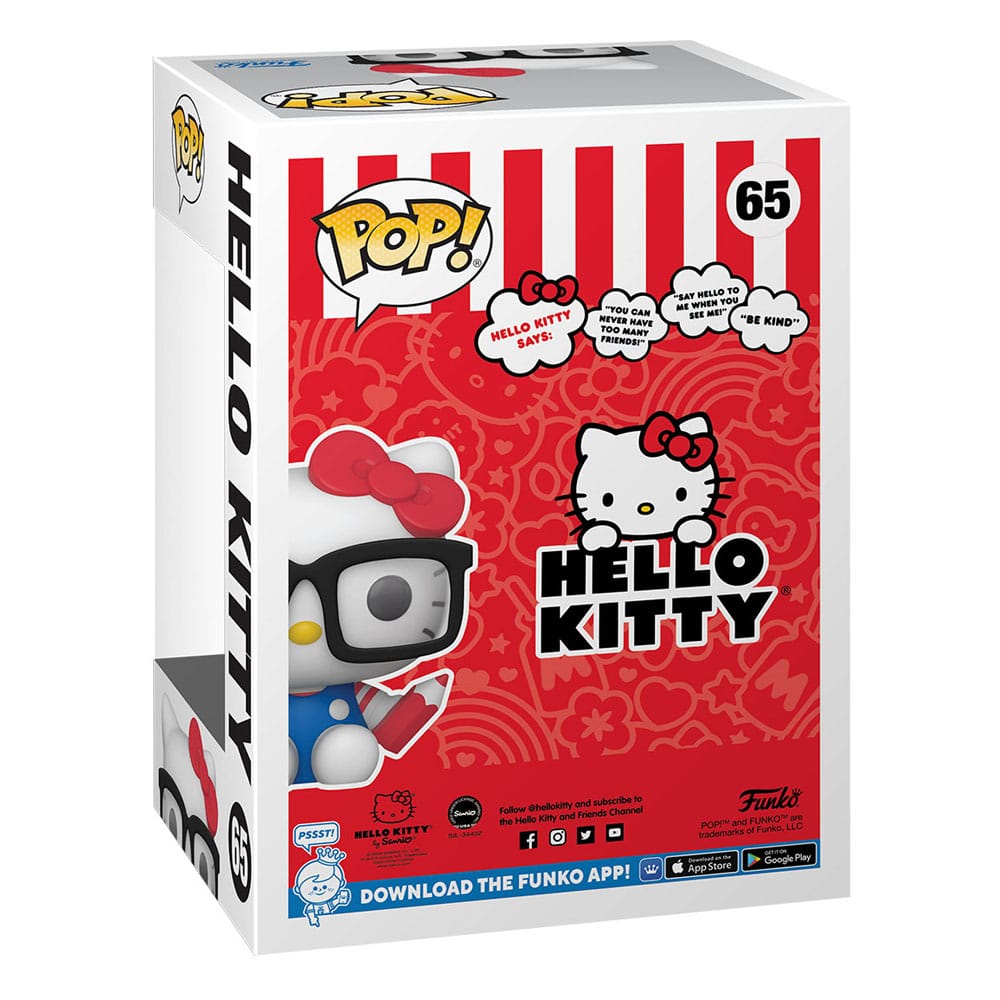 Hello Kitty POP! Sanrio Vinyl Figur Hello Kitty Nerd 9 cm - Preorder - ETA: 31.10.2025