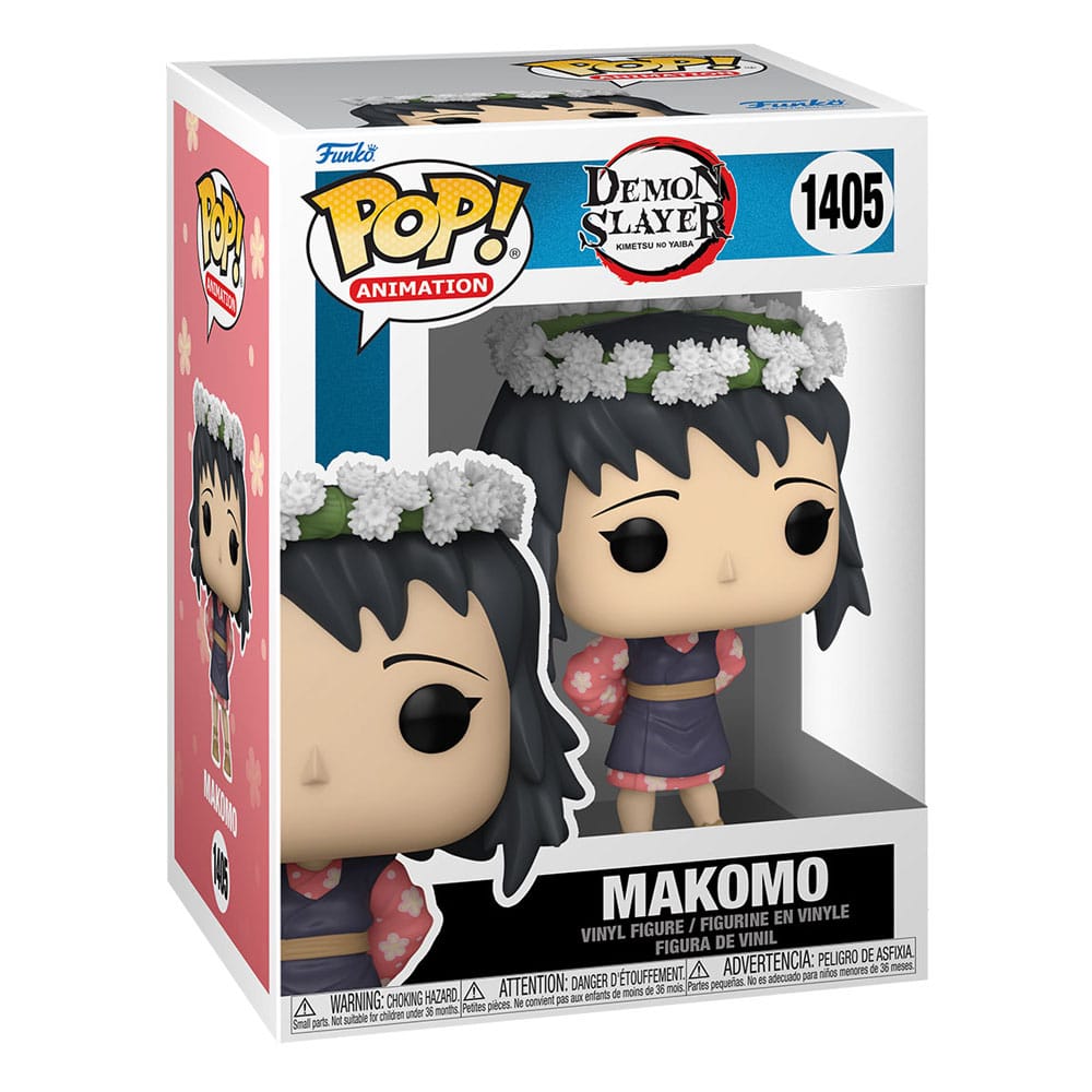 Demon Slayer: Kimetsu no Yaiba POP! Animation Figur Makomo (Flower Headdress) 9 cm - Versand: 5-7 Tage nach Bestellung